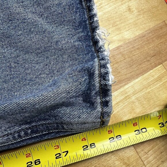 Agolde 90's Mid Rise Loose Jeans Isolate Distressed 100% Cotton Size 25 - Picture 13 of 13